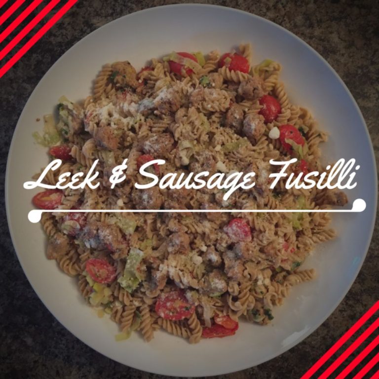 Leek and Sausage Fusilli