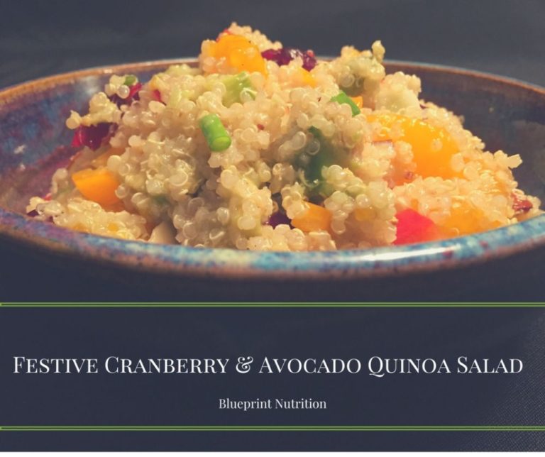 Festive Cranberry and Avocado Quinoa Salad