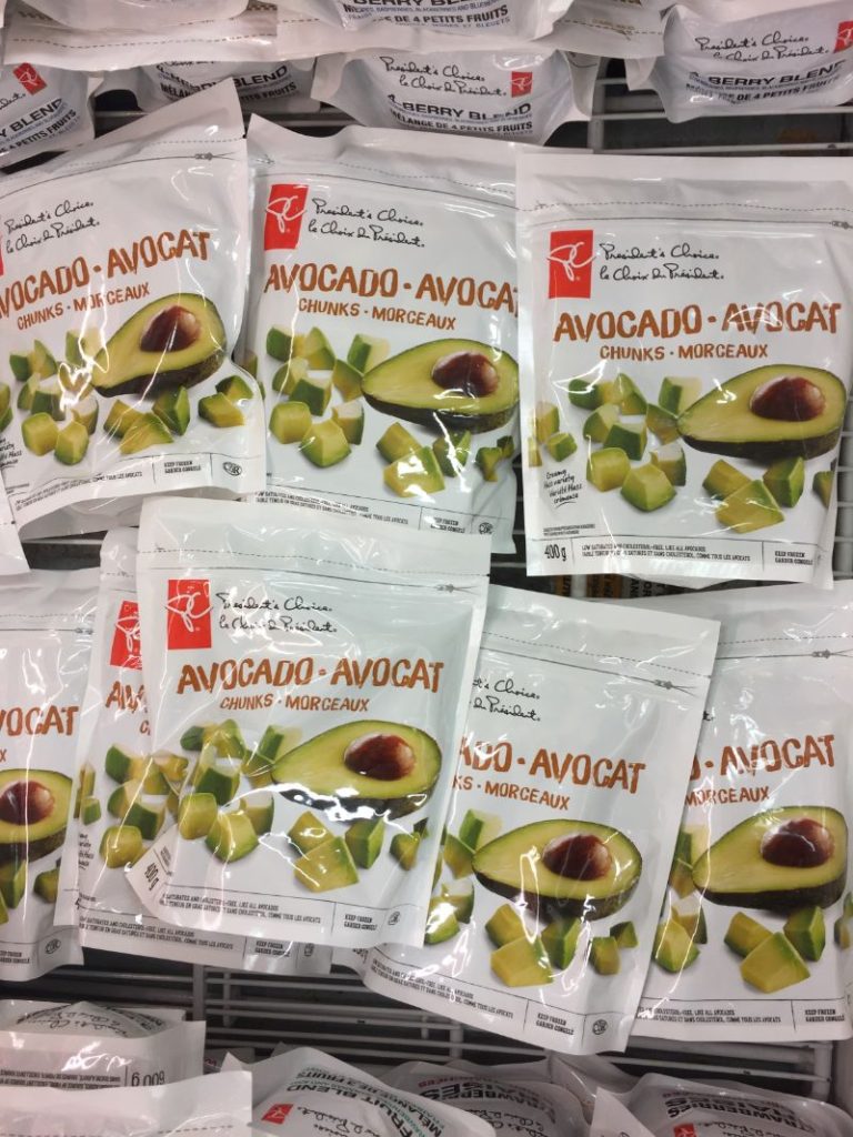 frozen avocado chunks