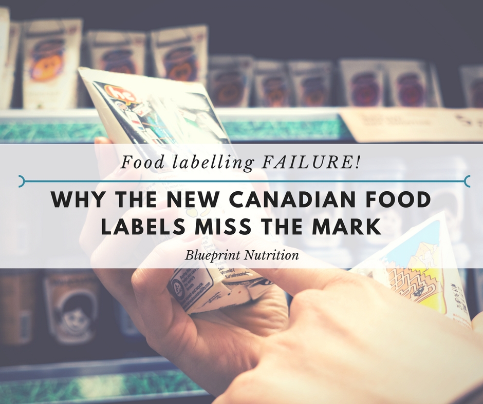 Food labelling FAILURE: why the new Canadian food labels miss the mark!