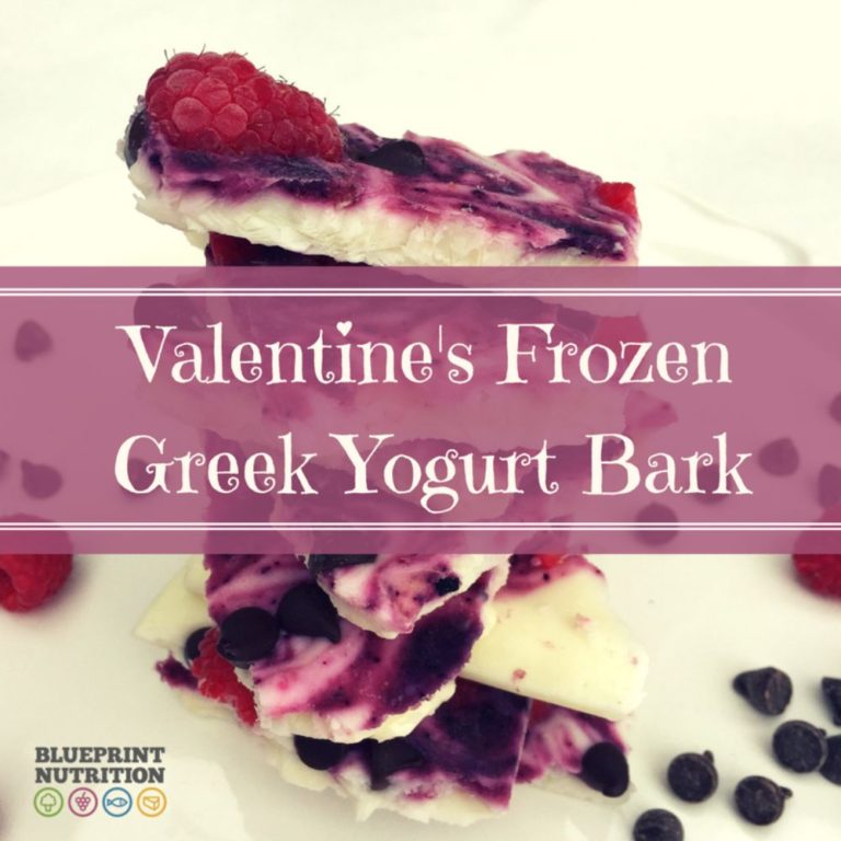Valentine’s Frozen Greek Yogurt Bark