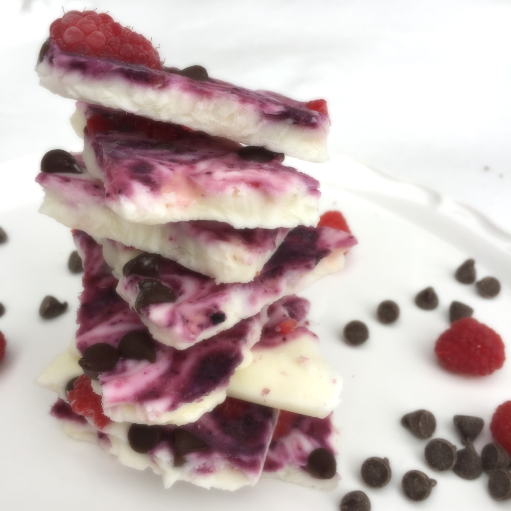 Valentine’s Frozen Greek Yogurt Bark