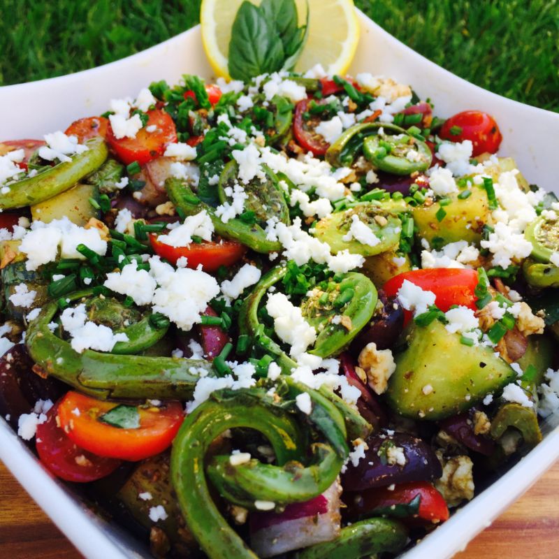 Canada 150- New Brunswick Fiddleheads & Fiddlehead Greek Salad