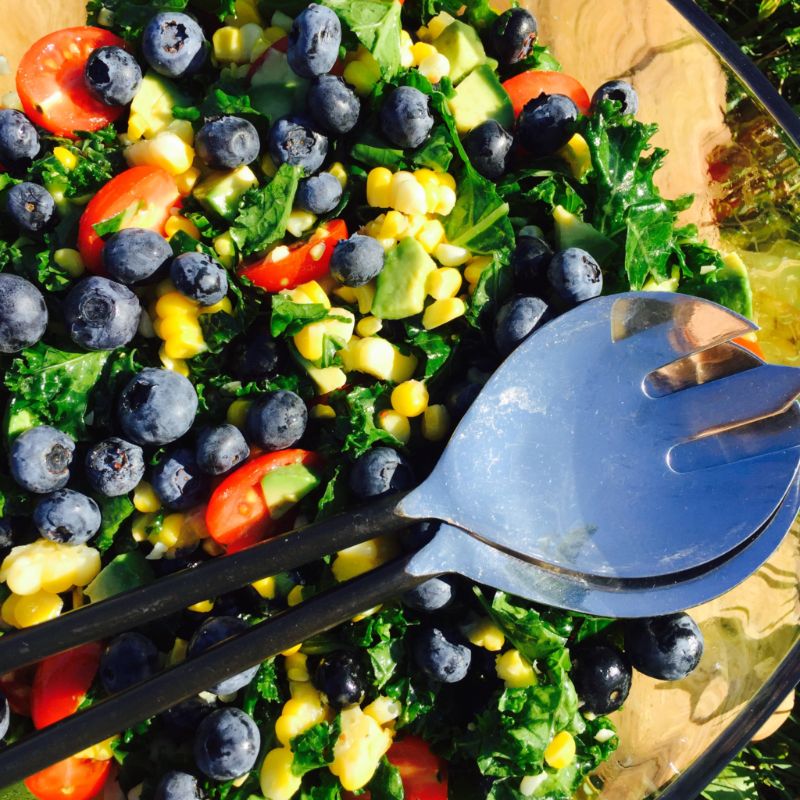 Canada 150- Nova Scotia Blueberry Kale Harvest Salad 2