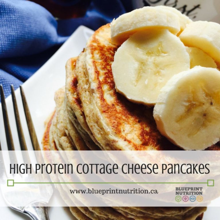 High protein cottage cheese pancakes