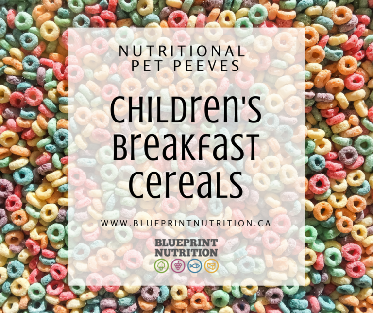 Nutritional Pet Peeves: Children’s Breakfast Cereal