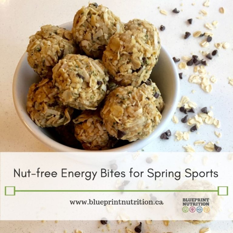 Nut-free Energy Bites for Spring Sports