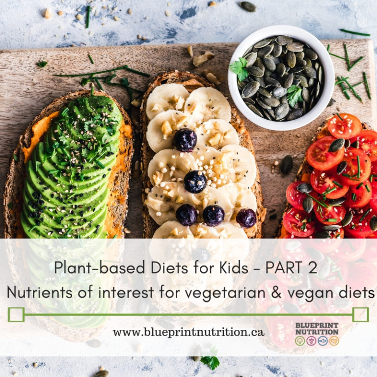 Plant-based Diets for Kids Part 2: Nutrients of Interest for Vegetarian and Vegan