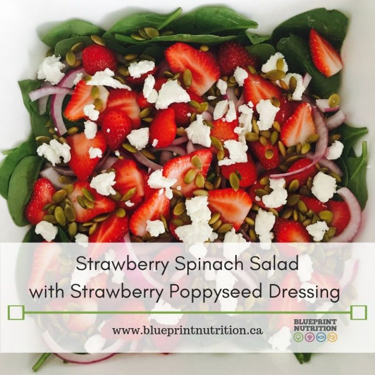 Strawberry Spinach Salad with Strawberry Poppyseed Dressing