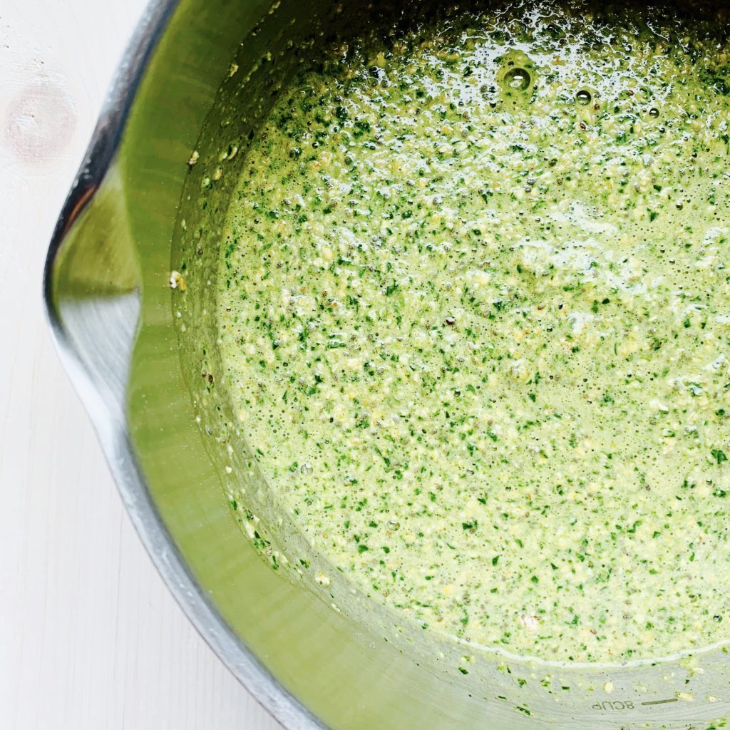 St. Patrick’s Day Green Monster Spinach Muffins prep