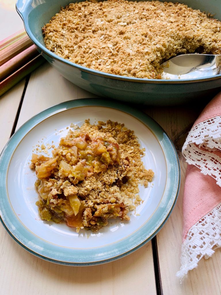 Rhubarb Apple Crisp