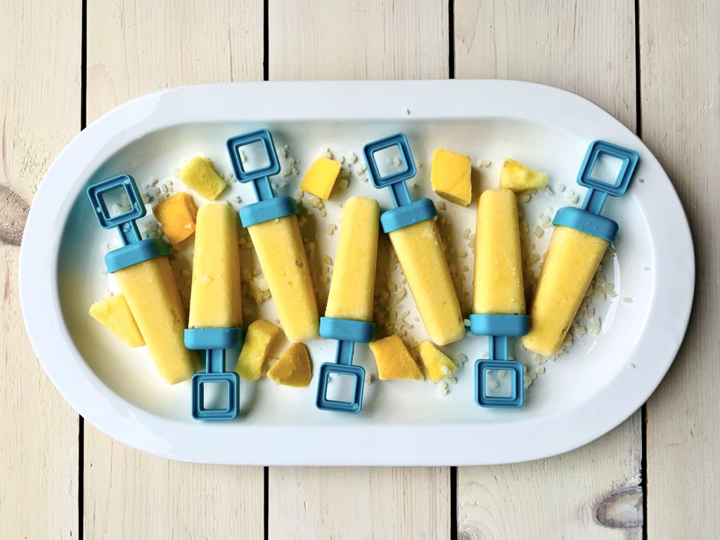 Tropical Kefir And Cauliflower Creamsicles