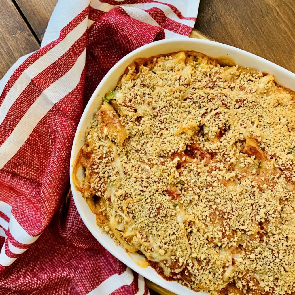 High-Protein Pasta Bake With Pumpkin And Cottage Cheese